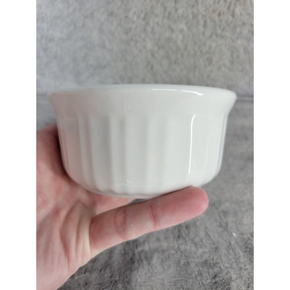 Corningware French White Stoneware Ramekin Dish 7 oz 200 mL Microwave Oven Safe - Picture 2 of 9